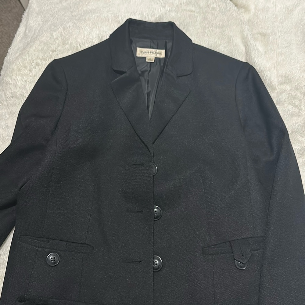 Black Evan Picone skirt suit - size 10